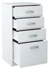 Commode 4 tiroirs finition mate, commode 45cm de large Voir les images du produit 4