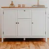 Credenza >Batley II< in bianco - 120x90x40 cm (LxAxP) Anteprima dell’immagine prodotto 21