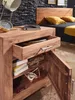 FineBuy Nachtkästchen Akazie Massivholz Stauraum – Produktbild-Vorschau 3