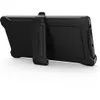 A black OtterBox Defender case for a Samsung Galaxy S24 Ultra is shown from the back with a kickstand attached. Podgląd zdjęcia produktu