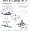 Outsunny Tente de camping, tente pop up dôme familiale 4 Voir les images du produit 4