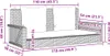 vidaXL Hängebank mit Kissen Beige 119x56x48 cm Poly Rattan Produktbild-Vorschau 8