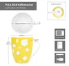 Pula gelb Punkte 6er Set Kaffeebecher 300ml Porzellan-Tasse Produktbild-Vorschau 6