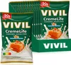 A display of VIVIL CremeLife Caramel Hazelitos sugar-free candies in their packaging. Produktbild-Vorschau
