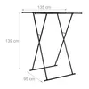 Portabiti estensibile Relaxdays, L x P x A: 139 x 135 x 95 Anteprima dell’immagine prodotto 4