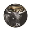 MuchoWow® Mauspad Mousepad Schottischer Highlander - Gold - Produktbild-Vorschau 1