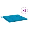 vidaXL Coussin pour chaise de jardin 2 pcs. Bleu 50x50x3 cm Voir les images du produit 1
