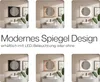 Collage of bathroom mirror designs with sinks and plants. Podgląd zdjęcia produktu