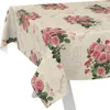 Tischdecke Shabby Chic Postkarte Rosen Beige 120x140cm Produktbild-Vorschau 1