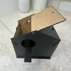Jungengel Vogelhaus Nistkasten Stecksystem Holz Schwarz – Produktbild-Vorschau 4
