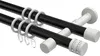 Interdeco Gardinenstange / Vorhangstange Schwarz / Weiß, Produktbild-Vorschau 1