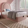 Sweiko lit d'enfant rembourré,lit simple avec motif Voir les images du produit 1