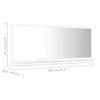vidaXL Badspiegel Weiß 90x10,5x37 cm Holzwerkstoff Produktbild-Vorschau 7