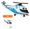 24" Polizeihubschrauber-Folienballon, 1 Stk. Produktbild-Vorschau 1