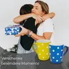 Kaffeetassen Punkte-Dekor Bunt, 4er Set, für 250 ml Produktbild-Vorschau 5