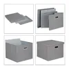 Relaxdays Aufbewahrungsbox 2er Set, faltbare Ordnungsbox Produktbild-Vorschau 6