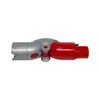 A close-up shot of a vacuum cleaner attachment, specifically an elbow or joint piece, against a plain white background. Voir les images du produit