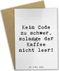 Mr. & Mrs. Panda babykarte Spruch Code und Kaffee - Weiß - Produktbild-Vorschau 1