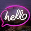 Forever Light Neon LED-Leuchte HELLO pink/weiß – FLNE15 Produktbild-Vorschau 7