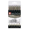 SAKURA Fineliner PIGMA MICRON 6+1 Etui schwarz Produktbild-Vorschau 3