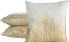EUROFIRANY | Taies d'oreiller - IMANI - 45x45 cm - Or-Beige Voir les images du produit 3