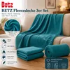 Betz Fleecedecke 3 Stück 130x170 cm 180g/m² – Wohndecke & Produktbild-Vorschau 2