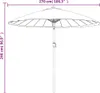 vidaXL Parasol avec mât en aluminium 270 cm blanc sable Voir les images du produit 13