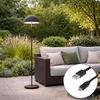Lampa stojąca zewnętrzna czarna z możliwością ładowania, Podgląd zdjęcia produktu 1
