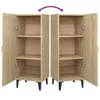 vidaXL Kredens dąb sonoma 34,5x34x90 cm Materiał Podgląd zdjęcia produktu 10