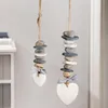 2 suspensions décoratives "Cœur de pierre", gris + blanc, Voir les images du produit 3