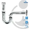 tecuro Röhrengeruchsverschluss Siphon 1 1/4 Zoll Ø 32 mm - Produktbild-Vorschau 3
