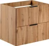 Mobile Lavabo Bianco Opaco 80 Cm Scanalato 2 Cassetti Anteprima dell’immagine prodotto 7