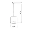 Lampada a sospensione FOOTBALL A 30 1xE27 15W PVC Anteprima dell’immagine prodotto 4