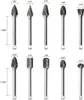 Hartmetall Frässtifte Set, 10 Stück Holz Metall Fräser für Produktbild-Vorschau 2