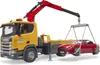 Bruder Scania Super 560R Abschlepp LKW mit Bruder Roadster Produktbild-Vorschau 12