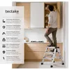 tectake® Doppelseitige Aluminium Trittleiter 3 Stufen, Produktbild-Vorschau 2