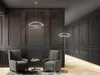Große LED Pendelleuchte CHARIVARI Messing matt, Ø 62cm Produktbild-Vorschau 6