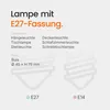 Kobi LED-Filamentlampe E27 - 1,3 W - 55 lm - 3000 K Produktbild-Vorschau 6