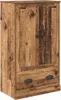 A wooden highboard with two drawers. Produktbild-Vorschau