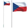 Vlag met vlaggenmast Tsjechië 6,08 m aluminium Productafbeelding-voorbeeld 1