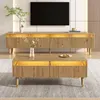 Merax LED-Möbelset, Wohnwand-Set 2-teilig, TV-Schrank 4 Produktbild-Vorschau 10