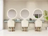 Miroir de salle de bain HOKO Design rond à LED, 60 cm, avec Voir les images du produit 21