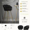 Sgabello Bar Vienna Glam Nero e Oro - Sgabello Alto in Anteprima dell’immagine prodotto 12