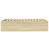 vidaXL Bettgestell Sonoma-Eiche 140x200 cm Holzwerkstoff Produktbild-Vorschau 4