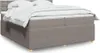 Boxspringbett mit Matratze Taupe 200x200 cm Stoff Produktbild-Vorschau 2