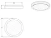 Plafonnier LED, blanc, télécommande, D 39 cm Voir les images du produit 9