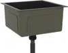 vidaXL Lavello da incasso a mano in acciaio inox nero Anteprima dell’immagine prodotto 4