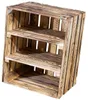 3er Set Geflammte Holzkiste mit 2 geflammten Mittelbrettern Produktbild-Vorschau 6