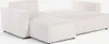 Ecksofa mit Halbinsel und ausziehbarem Bett in Rippenstoff Produktbild-Vorschau 9