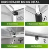 BRAST Gewächshaus Aluminium mit Fundament | 250x250x205cm | Produktbild-Vorschau 6